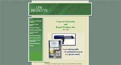 Desktop Screenshot of cpr-products.com